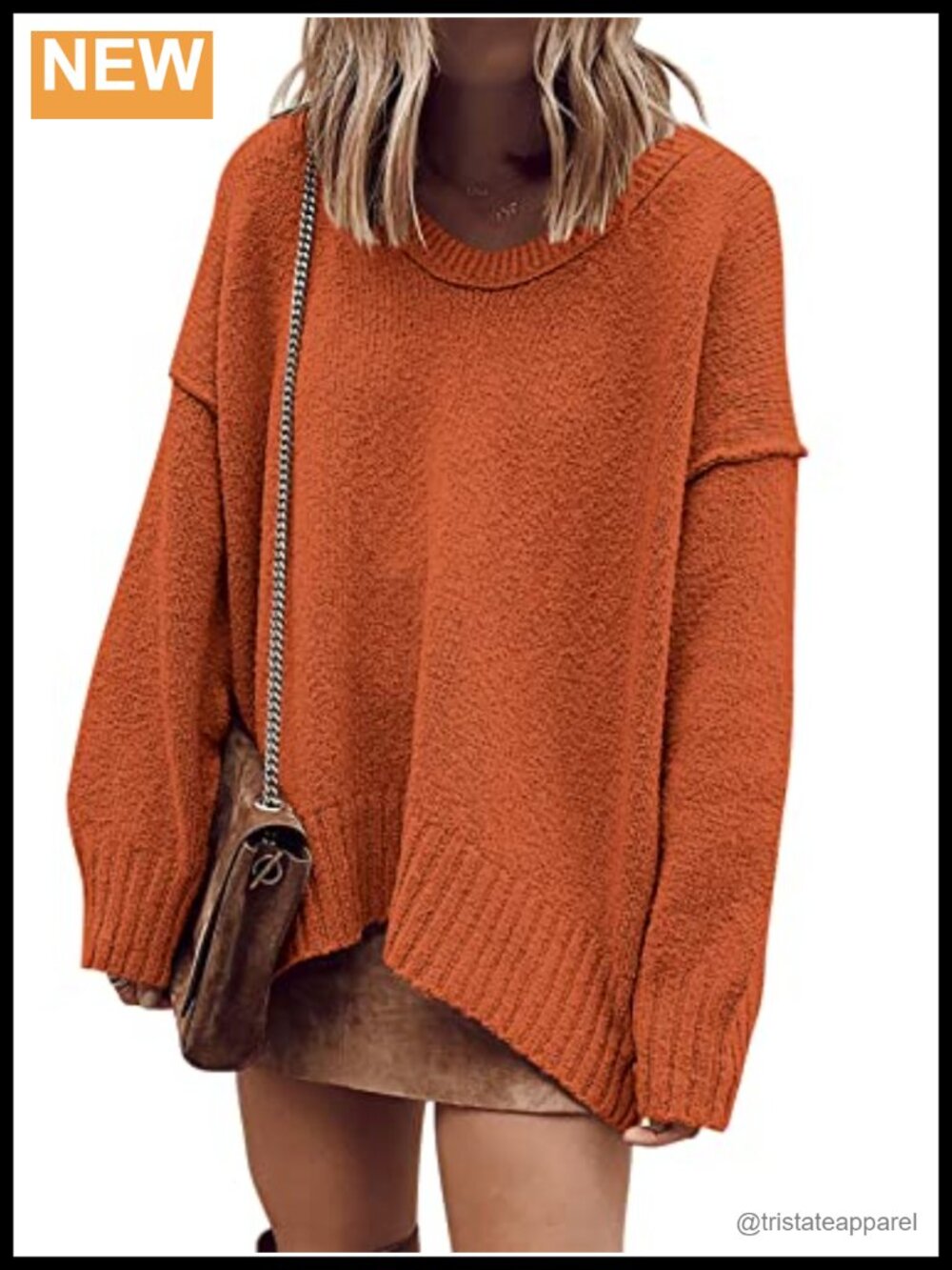 Women's Oversized Batwing Sleeve Sweater Woven Acrylic Blend Pullover